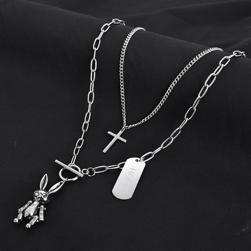 Fashion new titanium steel sweater chain women folded hip-hop wild necklace hot sale
Fashion new titanium steel sweater chain women folded hip-hop wild necklace hot sale