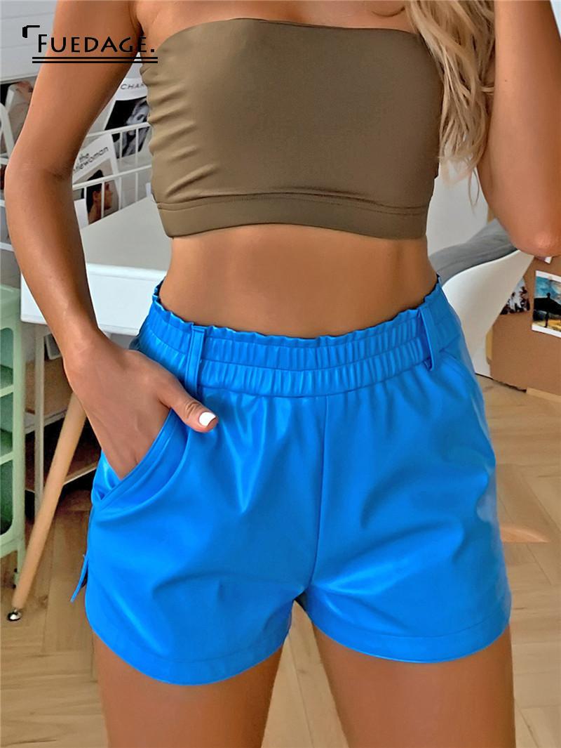 Fuedage Solid Blue Casual Pants Women Elastic Waist Straight Short Pant Female Pockets Loose Fit Street Trousers Fashion 2020
Fuedage Solid Blue Casual Pants Women Elastic Waist Straight Short Pant Female Pockets Loose Fit Street Trousers Fashion 2020