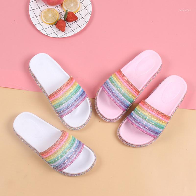 Rainbow Bling Slippers For Girls Summer Non-Slip Soft Beach Ladies Slides Flats Shoes Home Women Slipper Outdoor Footwear Sandal1, White
Rainbow Bling Slippers For Girls Summer Non-Slip Soft Beach Ladies Slides Flats Shoes Home Women Slipper Outdoor Footwear Sandal1, White