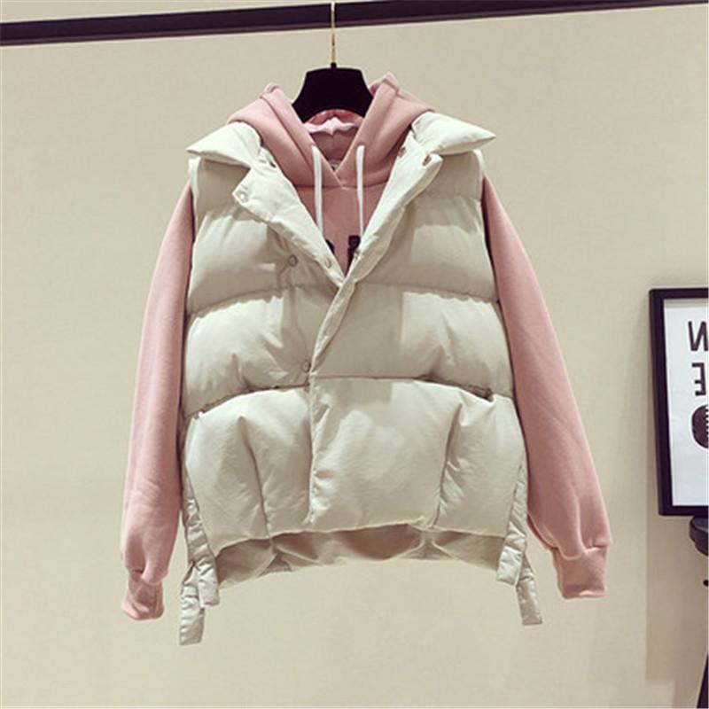 2021 Cotton Winter Vest Women Thick Warm Coat Women' Vest Turn-down Collar Solid Coat Padded Jacket Female Tops Outerwear xa371, Black
2021 Cotton Winter Vest Women Thick Warm Coat Women' Vest Turn-down Collar Solid Coat Padded Jacket Female Tops Outerwear xa371, Black