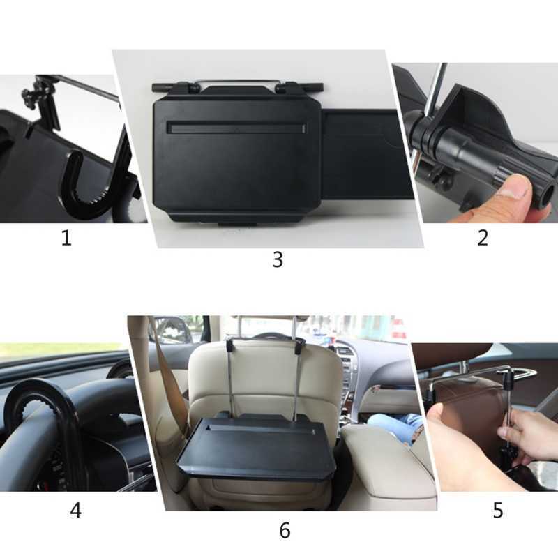 Car Foldable Car Table Tray Portable Pad Laptop Notebook Food Tray for Cars Vehicle Fits Most Vehicles with Drawer Hook