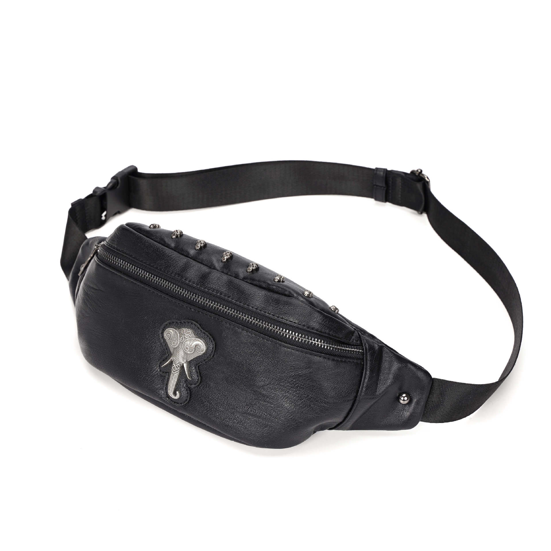 Fanny Packs Waist Pack Bag with Zipper Pockets Adjustable Belt PU Leather for Men Women Fashion Travel Pouch