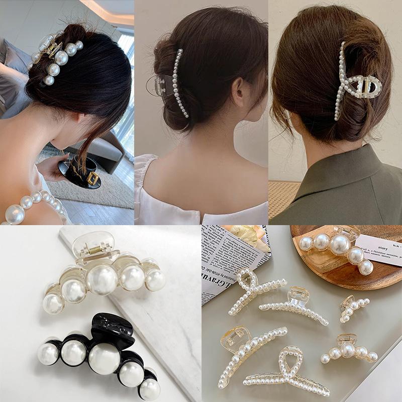 14 Styles Big Pearls Hair Clip Oversize Small Makeup Thick Hair Accessories for Women Korean Black White Barrette 2020 New
14 Styles Big Pearls Hair Clip Oversize Small Makeup Thick Hair Accessories for Women Korean Black White Barrette 2020 New