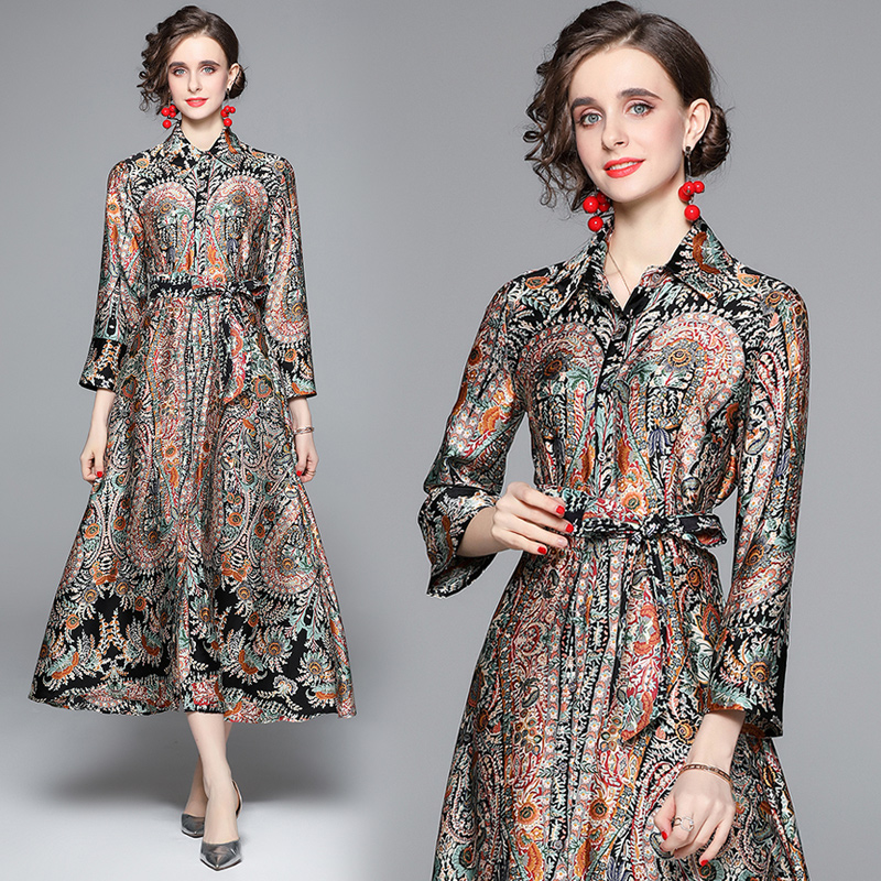 2022 Runway Black Button Up Shirt Dress Women Long Sleeve Ribbon Bow Slim A-Line Lace Up Vintage Dresses Spring Autumn Cute Office Lady Party Prom Print Maxi Frock
2022 Runway Black Button Up Shirt Dress Women Long Sleeve Ribbon Bow Slim A-Line Lace Up Vintage Dresses Spring Autumn Cute Office Lady Party Prom Print Maxi Frock