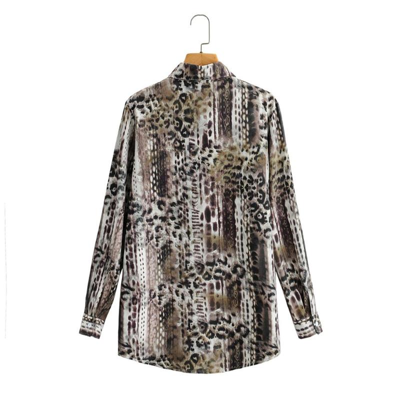 Autumn Fall Blouse Women' Lapel Long Sleeve Print Dizzy Animal Blouse Loose Casual Fashion Clothes, As figure
Autumn Fall Blouse Women' Lapel Long Sleeve Print Dizzy Animal Blouse Loose Casual Fashion Clothes, As figure