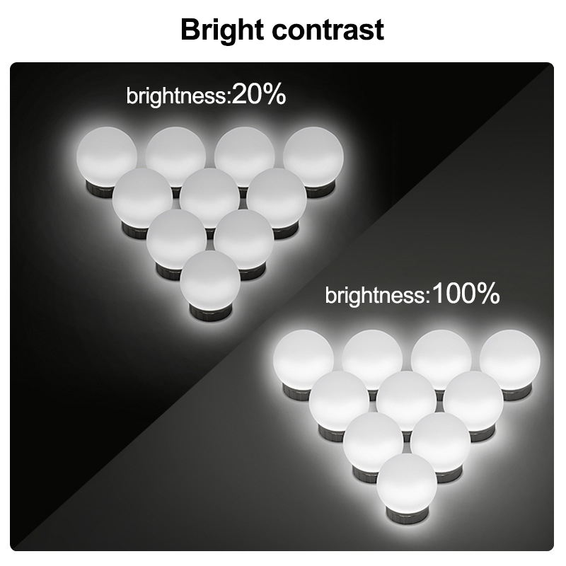 12V Makeup Mirror Light Bulb Hollywood Vanity Lights Stepless Dimmable Wall Lamp 6 10 14Bulbs Kit for Dressing Table
12V Makeup Mirror Light Bulb Hollywood Vanity Lights Stepless Dimmable Wall Lamp 6 10 14Bulbs Kit for Dressing Table
