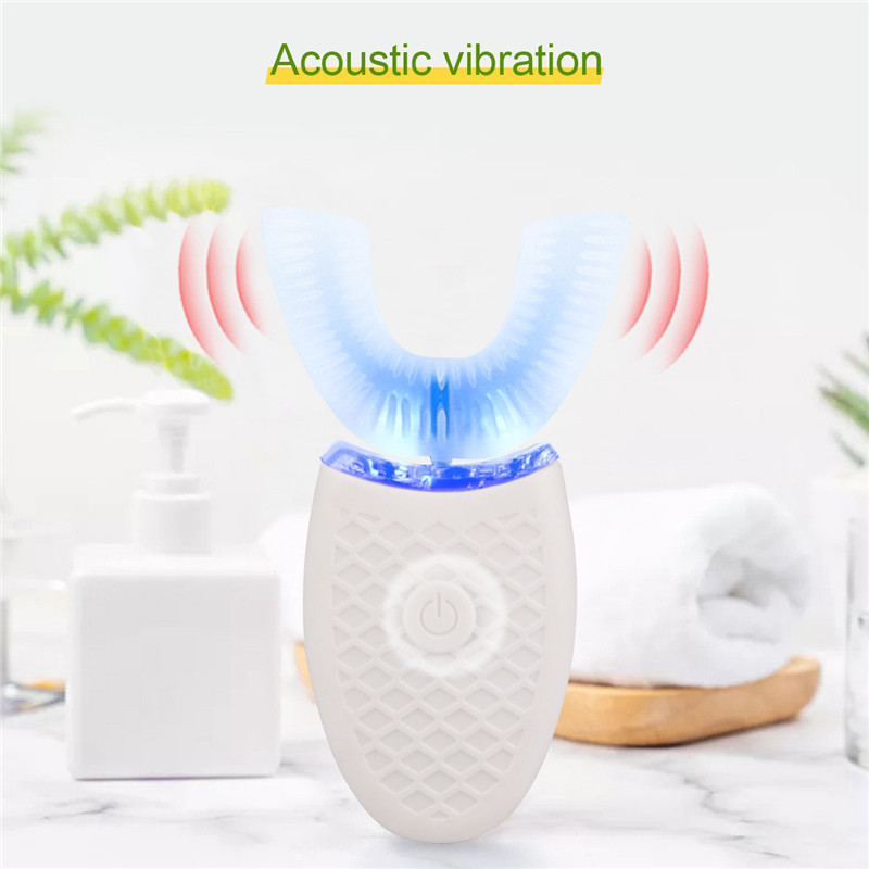 Ultrasonic Wave Electric Toothbrush Nano Automatic Silicone U shape Toothbrush Wireless Waterproof Toothbrush with Blue Light 31 Y1117
Ultrasonic Wave Electric Toothbrush Nano Automatic Silicone U shape Toothbrush Wireless Waterproof Toothbrush with Blue Light 31 Y1117