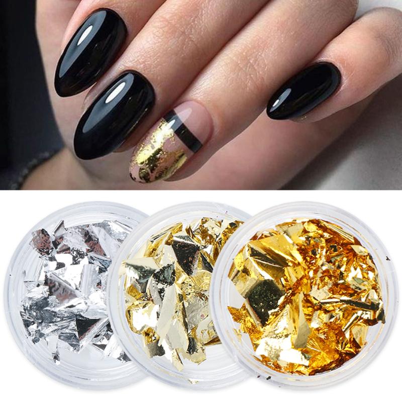 1 Box Gold Silver Irregular Aluminum Foils Sequins 3D Glitter Flakes Sticker UV Gel Polish Manicure Nail Art Decorations JI1872
1 Box Gold Silver Irregular Aluminum Foils Sequins 3D Glitter Flakes Sticker UV Gel Polish Manicure Nail Art Decorations JI1872