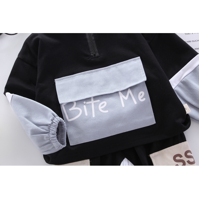 children's sports suit spring and autumn casual stitching clothes kids jacket + pants sportswear clothes children's wear 201126