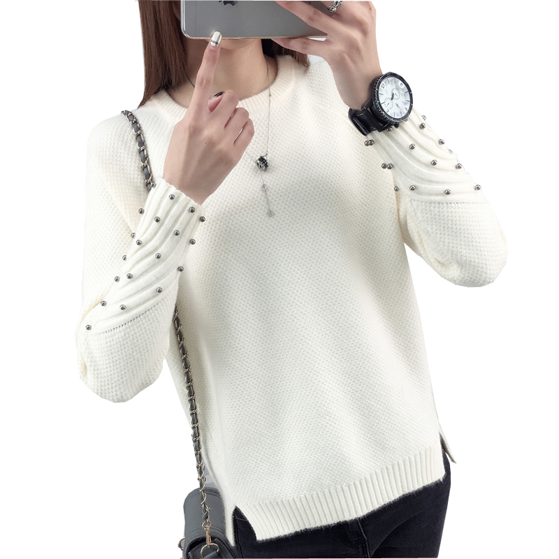 Women Autumn cashmere mixed sweater-o-neck long beading bottoming jumpers women' knitted sweater tops, Light green
Women Autumn cashmere mixed sweater-o-neck long beading bottoming jumpers women' knitted sweater tops, Light green