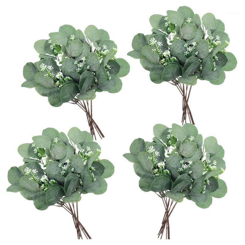 24 PIECE Artificial Seeded Eucalyptus Leaves Stems Faux Dollar Eucalyptus Leaves Plant Fake Branch1, Green
24 PIECE Artificial Seeded Eucalyptus Leaves Stems Faux Dollar Eucalyptus Leaves Plant Fake Branch1, Green
