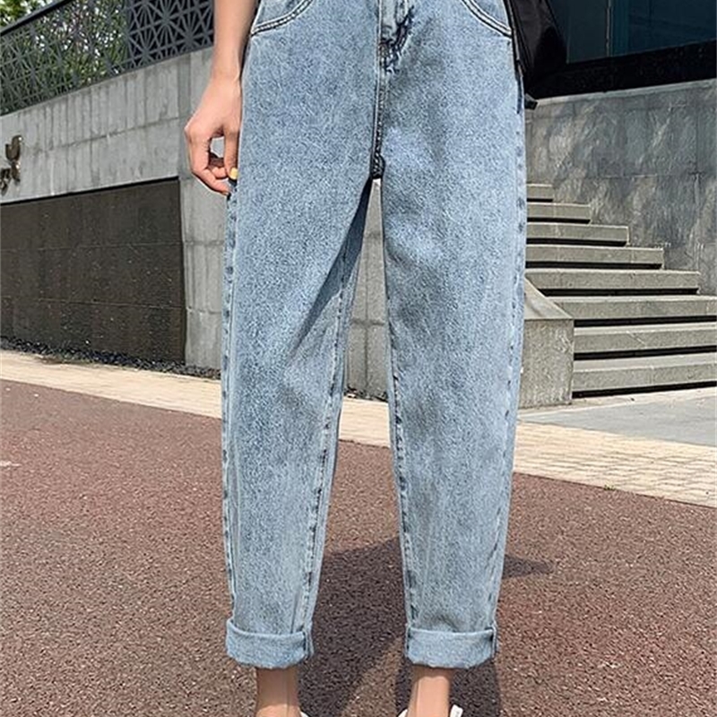 Summer high waist wide leg fashion casual style jeans women Pants 201106
