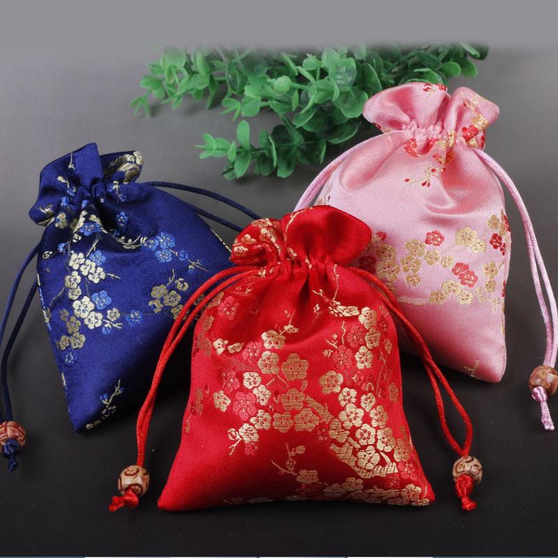 Cherry blossom Silk Brocade Party Gift Bags Drawstring Chinese Jewelry Pouch High Quality Small Fabric Bags Packaging 10pcs/lot
Cherry blossom Silk Brocade Party Gift Bags Drawstring Chinese Jewelry Pouch High Quality Small Fabric Bags Packaging 10pcs/lot