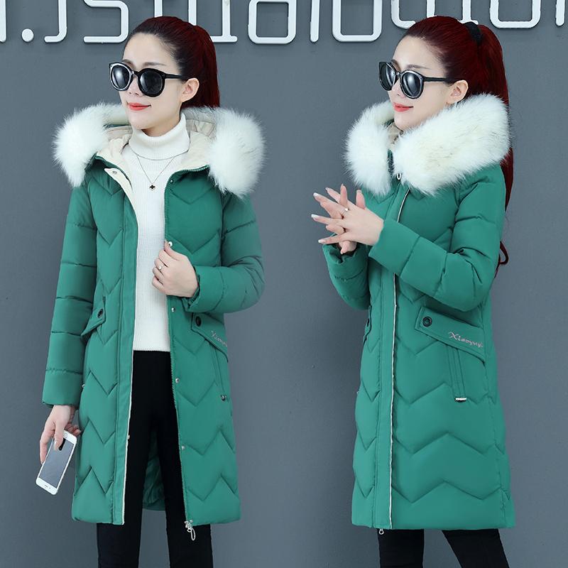 Women long parkas Winter Solid thicken zipper long style big fur warm windproof jackets snow coat for female size -3XL, Green
Women long parkas Winter Solid thicken zipper long style big fur warm windproof jackets snow coat for female size -3XL, Green