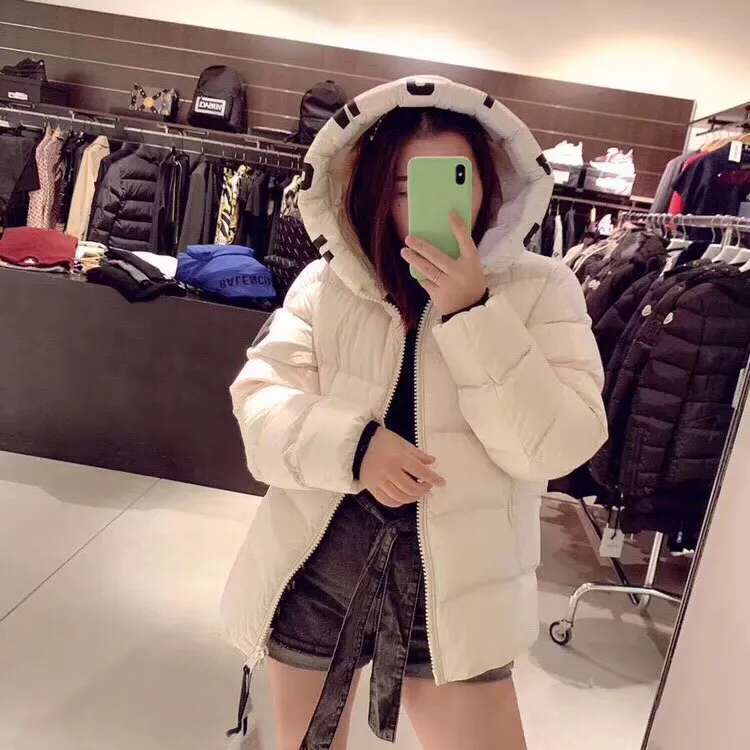 New Unisex Winter Down Jacket Hooded Letter Printing Warm And Stylish Coat Men And Women Winter Down Jackets 201023