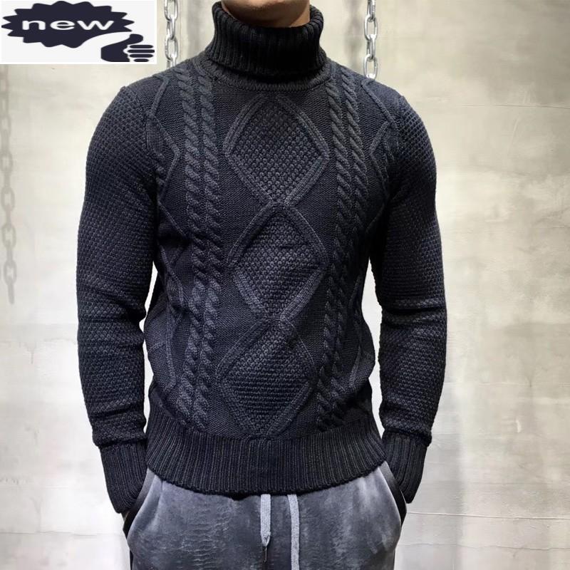 Autumn New Fashion Mens Turtleneck Sweater Jacquard Weave Knitted Tops Male Long Sleeve Slim Jumper Pullover Sweaters Knitwear, Black
Autumn New Fashion Mens Turtleneck Sweater Jacquard Weave Knitted Tops Male Long Sleeve Slim Jumper Pullover Sweaters Knitwear, Black