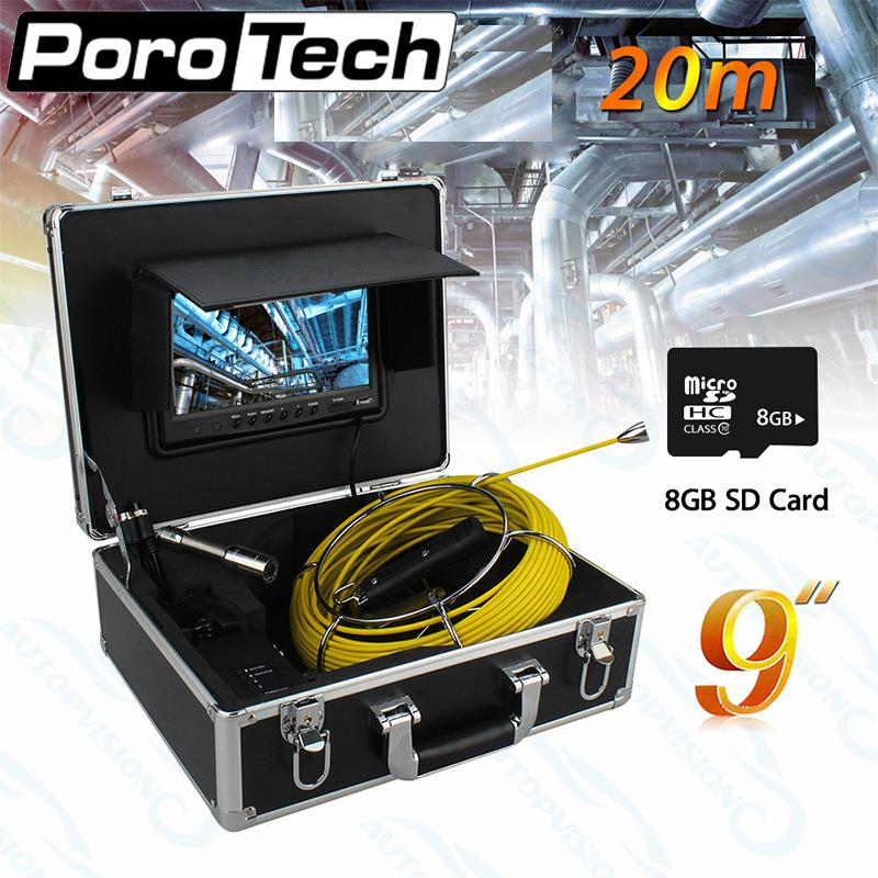WP90 Professional Pipeline Endoscope Inspection Camera IP68 Waterproof 8GB SD-card Industrial 9inch Drain Sewer Camera 20-50m
WP90 Professional Pipeline Endoscope Inspection Camera IP68 Waterproof 8GB SD-card Industrial 9inch Drain Sewer Camera 20-50m