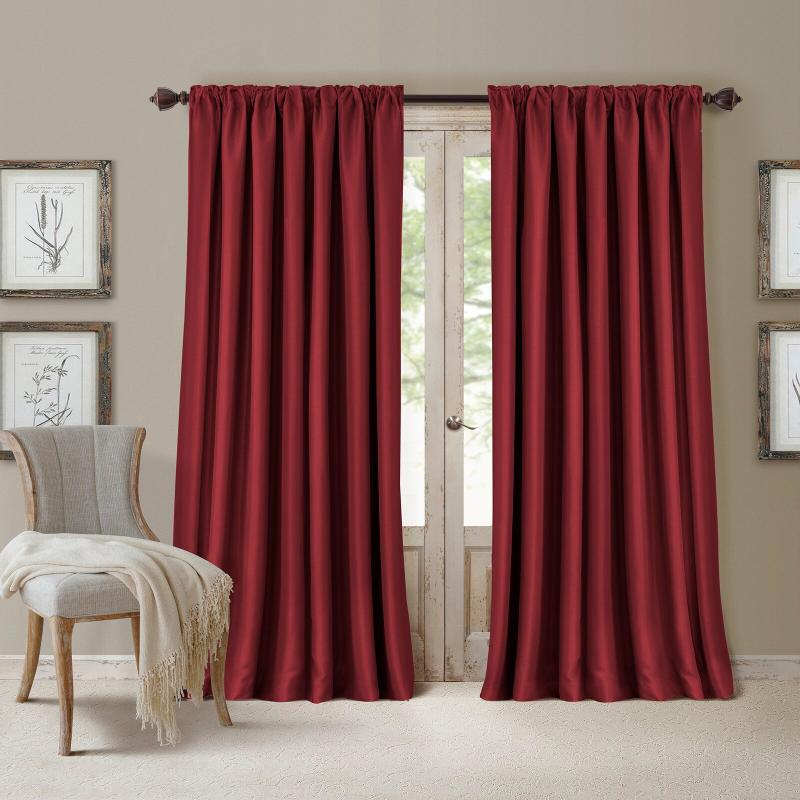 Red Blackout Tab Top Single Curtain Panel Thermal Insulate Faux Silk Look Lined Design 100% Block Out Light Curtains for Bedroom
Red Blackout Tab Top Single Curtain Panel Thermal Insulate Faux Silk Look Lined Design 100% Block Out Light Curtains for Bedroom