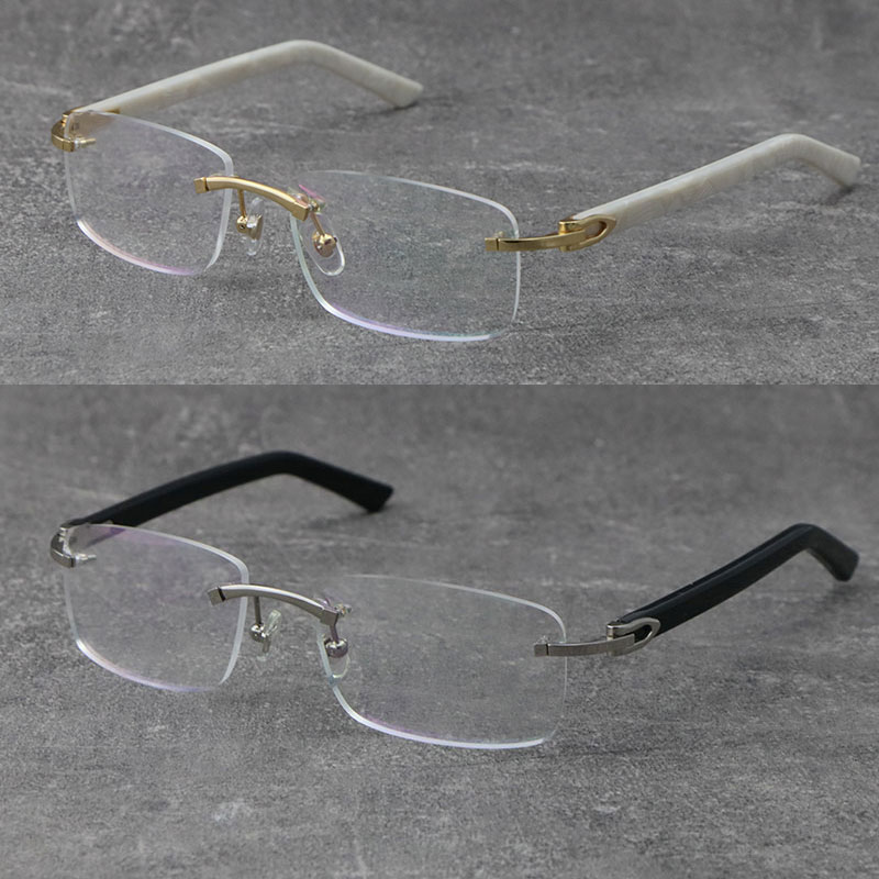New Fashion 8200757 Rimless Sunglasses Reading Frames White Plank Eyeglasses C Decoration 18K Gold Frame presbyopic Glasses Men Myopic Optical Male and Female
New Fashion 8200757 Rimless Sunglasses Reading Frames White Plank Eyeglasses C Decoration 18K Gold Frame presbyopic Glasses Men Myopic Optical Male and Female