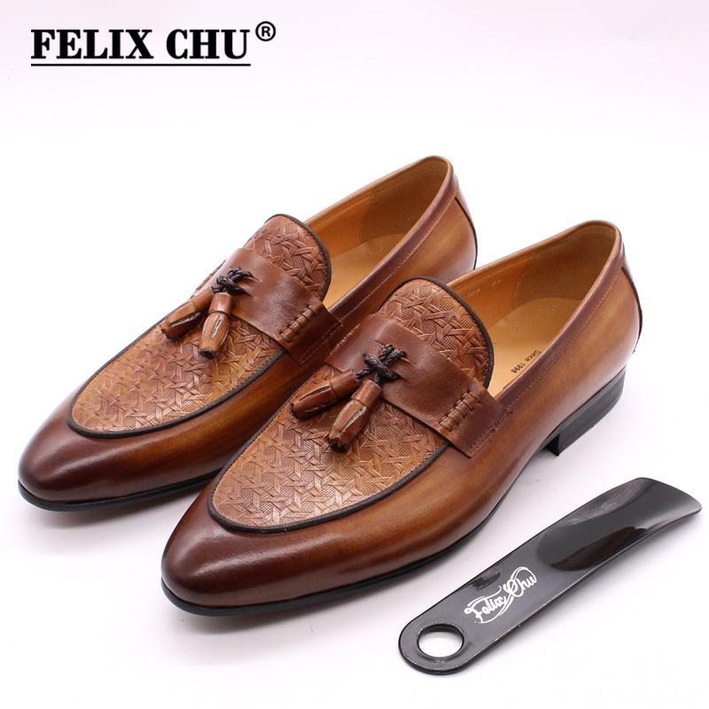 FELIX CHU Mens Tassel Loafers Genuine Leather Italian Men Style Slip On Dress Shoes Party Wedding Casual Shoes Fashion1, Black
FELIX CHU Mens Tassel Loafers Genuine Leather Italian Men Style Slip On Dress Shoes Party Wedding Casual Shoes Fashion1, Black