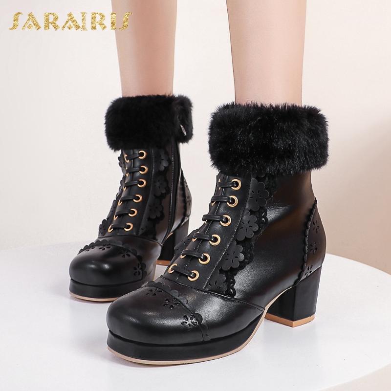 Sarairis 2021 New Design Plus Size 46 Brogue Shoes Women Boots Zipper Sweet Bowtie Codplay Warm Fur Winter Boots Lady Boot1, Black
Sarairis 2021 New Design Plus Size 46 Brogue Shoes Women Boots Zipper Sweet Bowtie Codplay Warm Fur Winter Boots Lady Boot1, Black