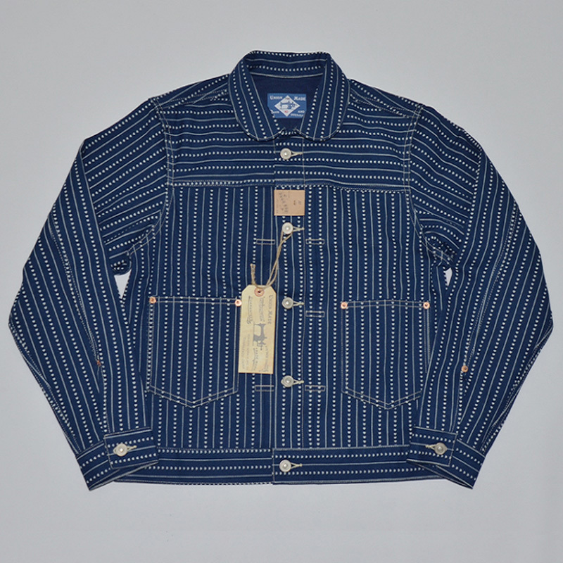 Bob Vintage Wabash jean men's stripes indigo jungle shirt denim short outwear striped spring jacket L391
Bob Vintage Wabash jean men's stripes indigo jungle shirt denim short outwear striped spring jacket L391