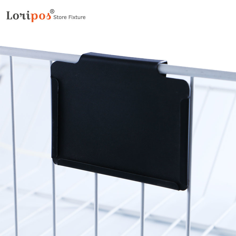 White Clip Label Holders Chalk Pen Chalkboard Labels Food Storage Classification Removable Metal Bin Clips| Loripos