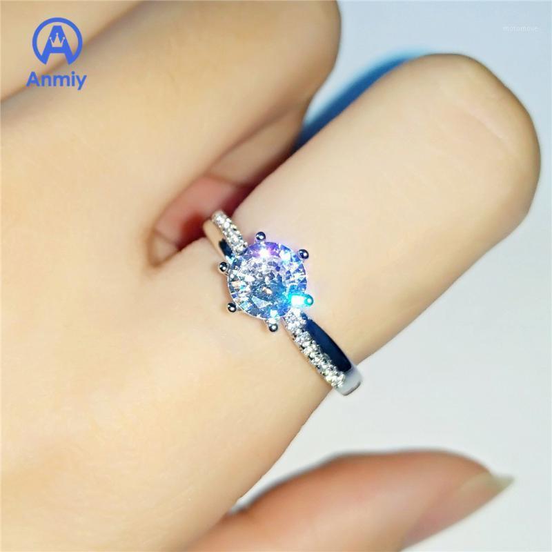 Anmiy Six Claw Shining Zircon Women's Low Luxury White Crystal Ring Jewelry Charming On Party As A Queen1 
Anmiy Six Claw Shining Zircon Women's Low Luxury White Crystal Ring Jewelry Charming On Party As A Queen1