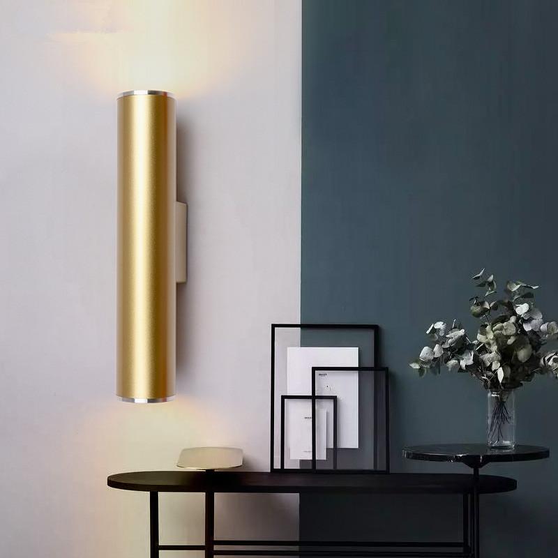 Wall Light Gold Tube Design lights Plating Aluminium Cover LED Sconce Light Hallway Coffee Shop Indoor Up and Down
Wall Light Gold Tube Design lights Plating Aluminium Cover LED Sconce Light Hallway Coffee Shop Indoor Up and Down