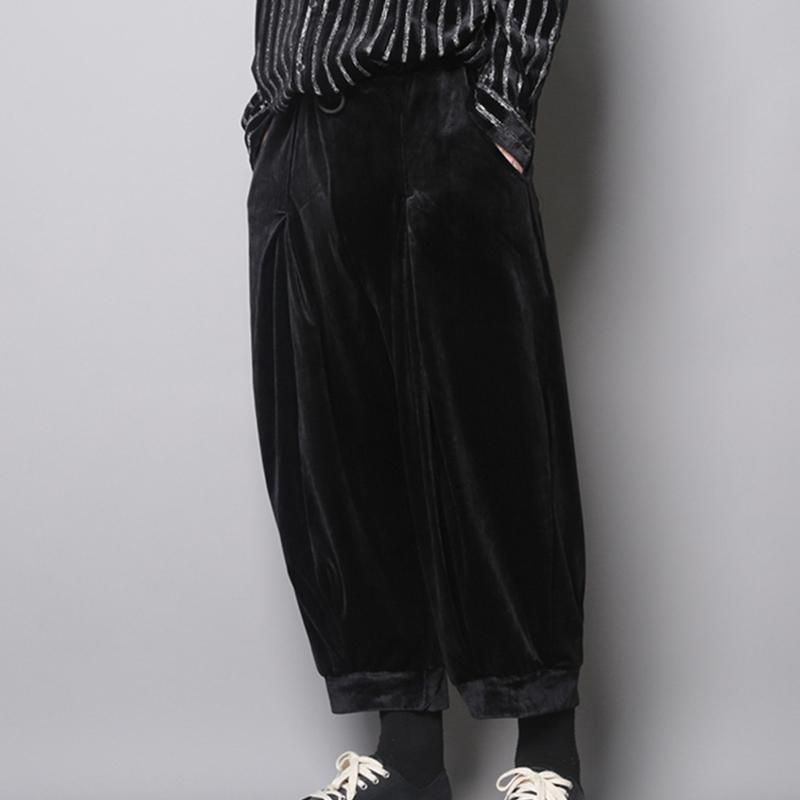 Autumn and winter dark department personality design plus velvet loose leg pants fashion keep warm straight Harun nine minutes p, Black
Autumn and winter dark department personality design plus velvet loose leg pants fashion keep warm straight Harun nine minutes p, Black