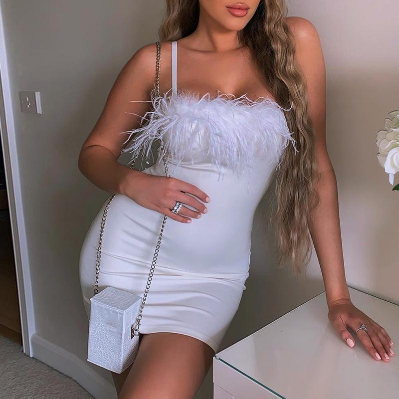 Solid Feather Women Mini Dress Spaghetti Strap Low Cut Backless Summer Vintage Sexy Bodycon Dresses Party Club Plus Size 2020, Black
Solid Feather Women Mini Dress Spaghetti Strap Low Cut Backless Summer Vintage Sexy Bodycon Dresses Party Club Plus Size 2020, Black