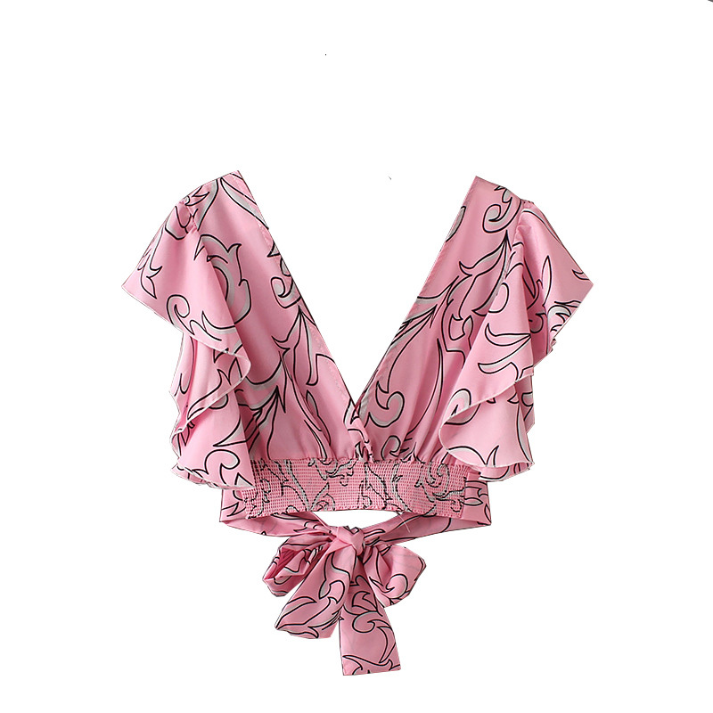 2021 New Very Sexy Spring Cut Short Stetch Elastic Waist Chiffon Female Blouse Thin Top Printed JAG6, Pink.
2021 New Very Sexy Spring Cut Short Stetch Elastic Waist Chiffon Female Blouse Thin Top Printed JAG6, Pink.