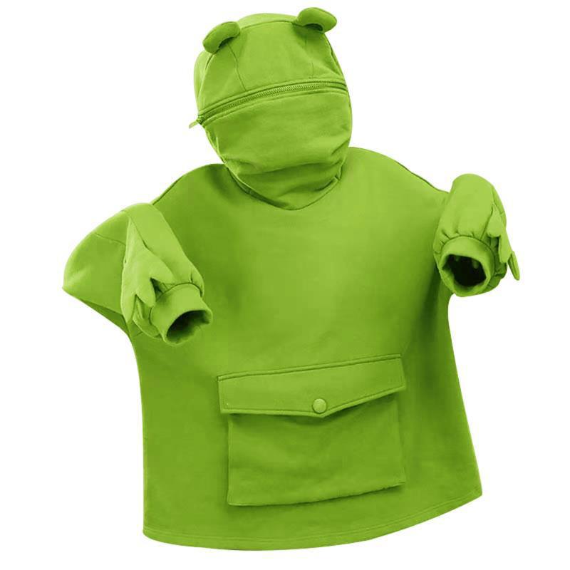 Women Autumn Thick Loose Oversize Sweatshirt Harajuku Letters Frogs Printed Casual Hooded Hoodies Thicken Pullover Female #G2, Green
Women Autumn Thick Loose Oversize Sweatshirt Harajuku Letters Frogs Printed Casual Hooded Hoodies Thicken Pullover Female #G2, Green