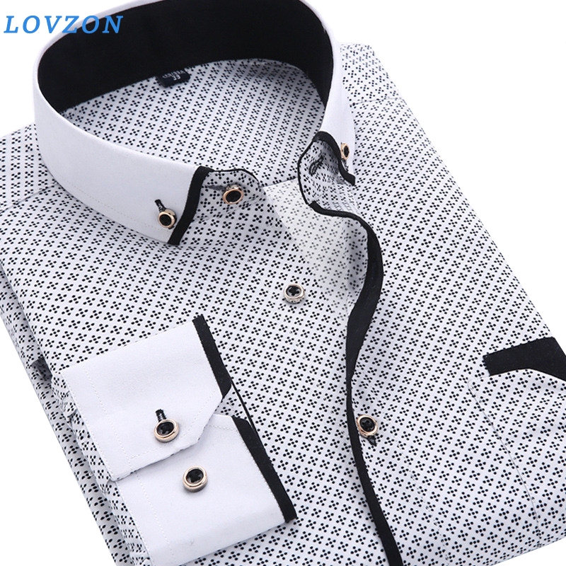 Men Casual Long Sleeved Printed shirt Slim Fit Male Social Business Formal Dress Shirt Brand Men Soft Comfortable Clothes, Xbk18
Men Casual Long Sleeved Printed shirt Slim Fit Male Social Business Formal Dress Shirt Brand Men Soft Comfortable Clothes, Xbk18