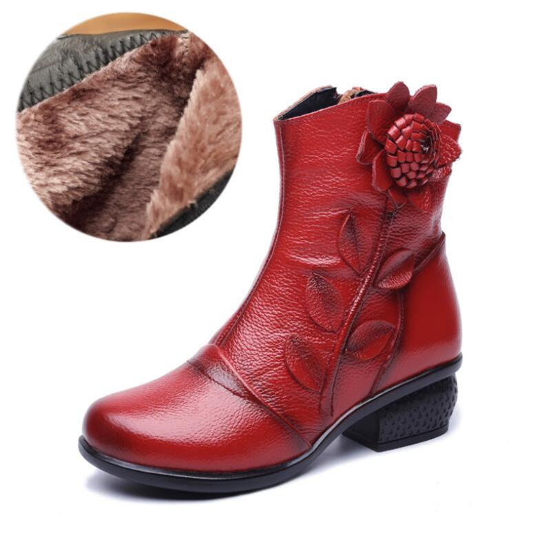 warm breathable mid heel women's shoes retro fashion 100% genuine leather womens boots zapatos de mujer ankle boots for women, 10
warm breathable mid heel women's shoes retro fashion 100% genuine leather womens boots zapatos de mujer ankle boots for women, 10