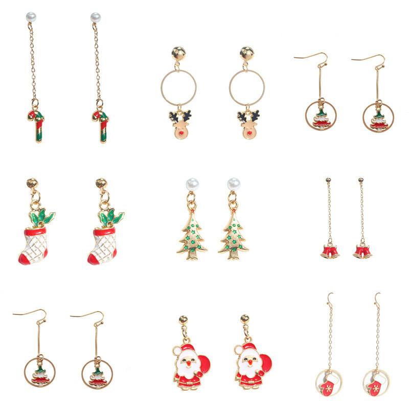 Santa Claus Christmas Earrings Snowman Deer Bell Christmas Tree Pendant for Women Girls Stud Ear Jewelry Party Gifts
Santa Claus Christmas Earrings Snowman Deer Bell Christmas Tree Pendant for Women Girls Stud Ear Jewelry Party Gifts