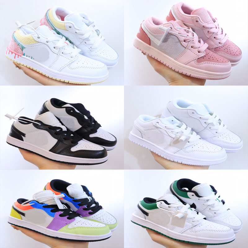 White black designer Low GS Paint Drip kids for sale sneakers pink blue Basketball shoes Wholesale prices US11C-US3Y
White black designer Low GS Paint Drip kids for sale sneakers pink blue Basketball shoes Wholesale prices US11C-US3Y