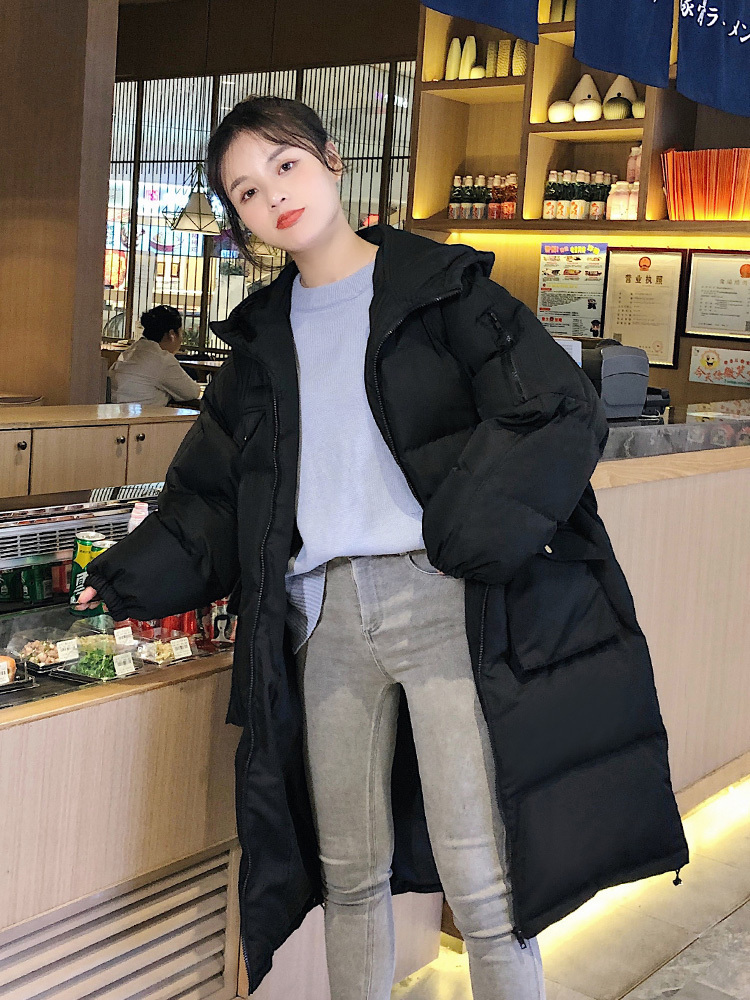 Winter new womens ins thick down padded jacket Korean version loose midlength padded jacket winter 201019