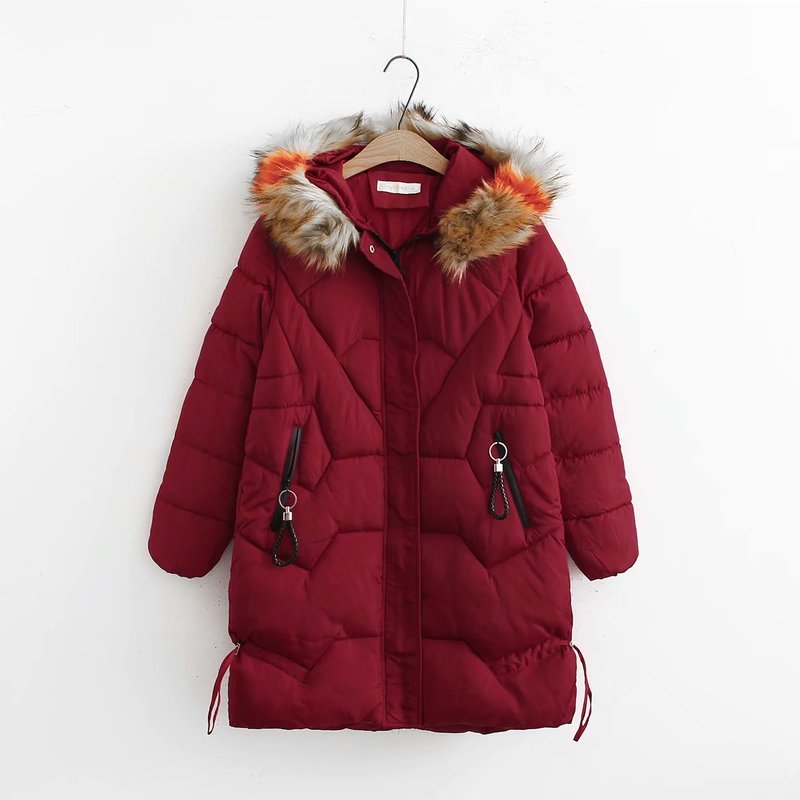 Women's Long Winter Coat Parka Fashion Black Jacket with Hoodie Clothes Pocket Huic, Orange
Women's Long Winter Coat Parka Fashion Black Jacket with Hoodie Clothes Pocket Huic, Orange