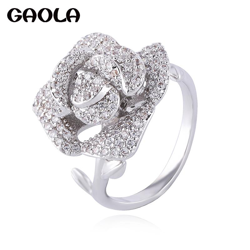 GAOLA New Gold Color Rose Flower Wedding Ring Elegant Rhinestone Rings For Women J1843
GAOLA New Gold Color Rose Flower Wedding Ring Elegant Rhinestone Rings For Women J1843