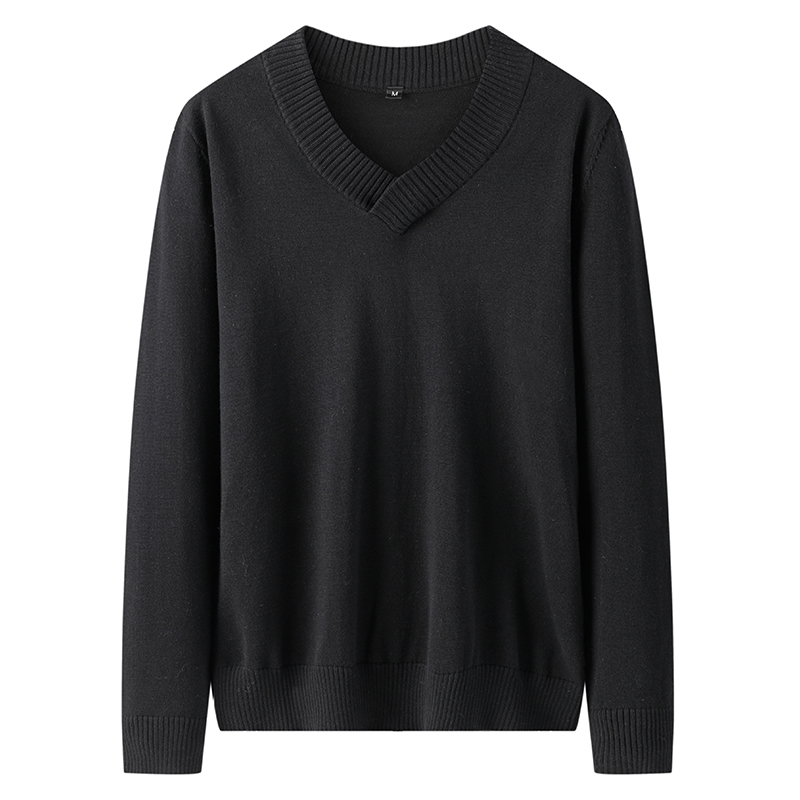 Varsanol Knittwear Mens Sweaters Cotton Pullovers V Neck Fashion Knitted Sweater Men Winter Clothing Solid Full Pull Homme 201119