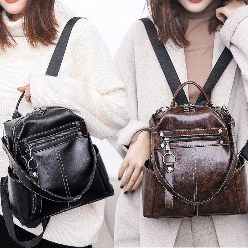 2021 New Women's Backpack PU Leather Travel Shoulder Bag Girl Multifunctional Small School Retro Fashion Car Stitching Y41, Zongse
2021 New Women's Backpack PU Leather Travel Shoulder Bag Girl Multifunctional Small School Retro Fashion Car Stitching Y41, Zongse
