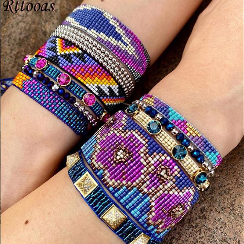 Rttooas Fashion Boho Bracelet For Women Bileklik Armband 3D Flowers Handmade Woven Bracelets Female Ethnic Jewelry 2020 
Rttooas Fashion Boho Bracelet For Women Bileklik Armband 3D Flowers Handmade Woven Bracelets Female Ethnic Jewelry 2020