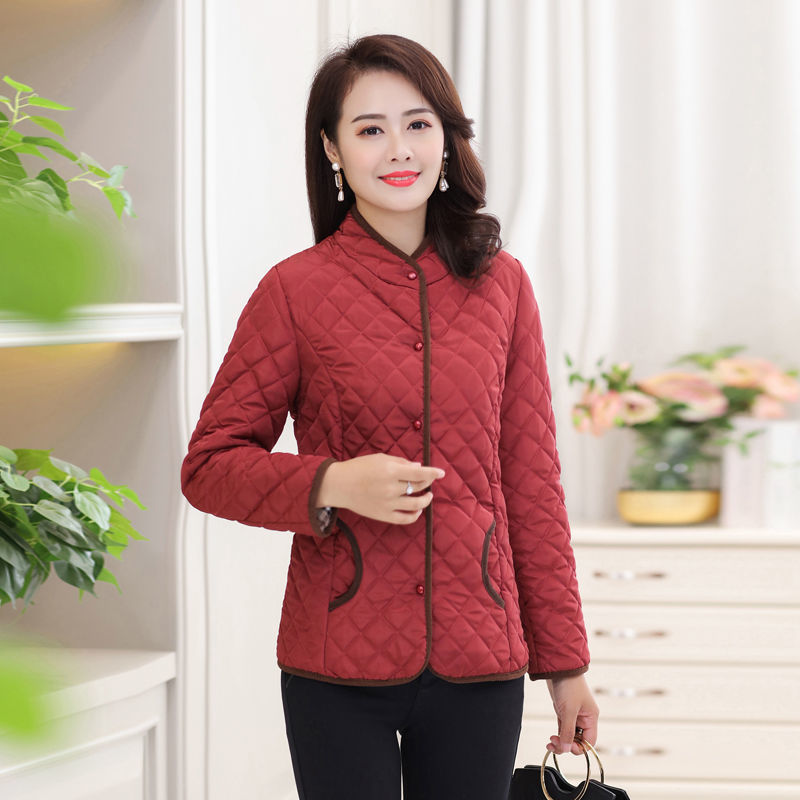 Women's autumn and winter coat cotton padded jacket short light down cotton padded coat large size slim cotton padded jacket 201019