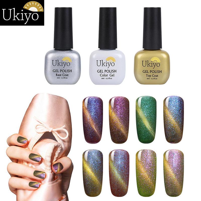 Ukiyo 8ml Star Cat Eye Gel Nail Polish Magnetic Chameleon Cat's Eye UV Gel Polish Semi Permanent Enamel Soak Off UV Led Nail Art, 3314
Ukiyo 8ml Star Cat Eye Gel Nail Polish Magnetic Chameleon Cat's Eye UV Gel Polish Semi Permanent Enamel Soak Off UV Led Nail Art, 3314