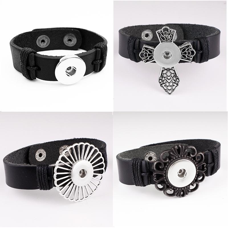 high quality Vintage genuine leather cross 18mm snap button Bracelet bangle wholesale FM993
high quality Vintage genuine leather cross 18mm snap button Bracelet bangle wholesale FM993