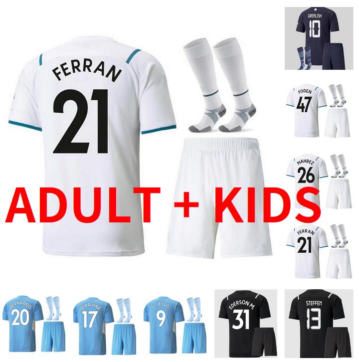 21 22 GREALISH DE BRUYNE STERLING soccer jerseys aldult kids kit 2021 2022 GESUS BERNARDO MAHREZ FODEN RÃBEN FERRAN football shirs Suit, Black;yellow
21 22 GREALISH DE BRUYNE STERLING soccer jerseys aldult kids kit 2021 2022 GESUS BERNARDO MAHREZ FODEN RÃBEN FERRAN football shirs Suit, Black;yellow