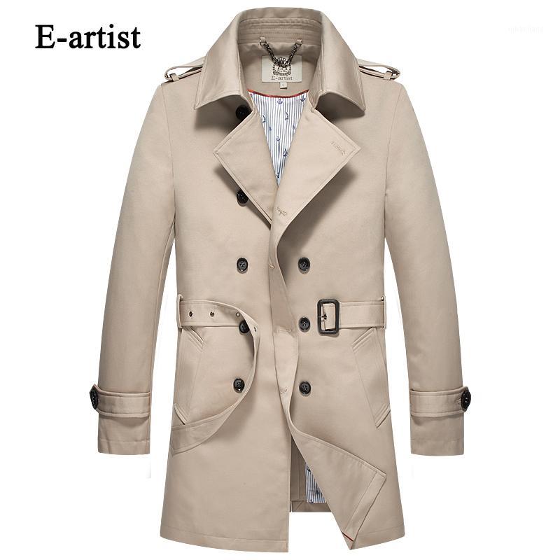 E-artist Men's Long Double Breasted Trench Coat with Belt Male Slim Fit Business Casual Coats Jackets Outerwear Overcoat F141, Khaki
E-artist Men's Long Double Breasted Trench Coat with Belt Male Slim Fit Business Casual Coats Jackets Outerwear Overcoat F141, Khaki