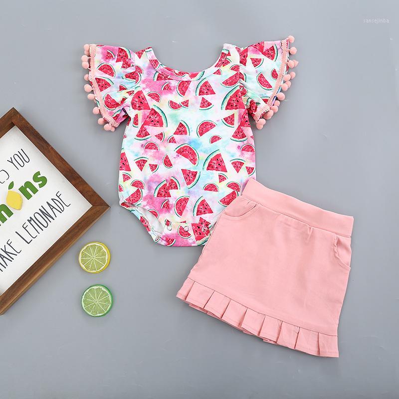 Baby Girl Cute Summer Romper Skirt 2PCs Outfits Set Toddler Infant Girls Flare Sleeve Watermelon Print Jumpsuits1, Ah2562pink
Baby Girl Cute Summer Romper Skirt 2PCs Outfits Set Toddler Infant Girls Flare Sleeve Watermelon Print Jumpsuits1, Ah2562pink