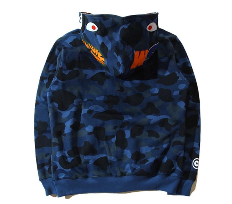Men's designer sweater bathing ape shark head camouflage ape monkey full zipper jacket windbreaker hoodie hip-hop men's designer tide brand, Black
Men's designer sweater bathing ape shark head camouflage ape monkey full zipper jacket windbreaker hoodie hip-hop men's designer tide brand, Black